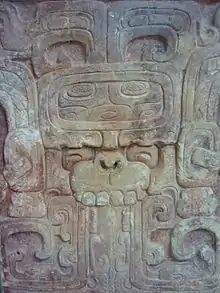 Mascarón del dios Sol-Jaguar