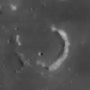 Imagen de la misión Lunar Orbiter 4 de Maskelyne F