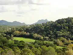 Vista del Esterel desde el interior.