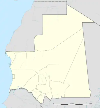 Mederdra ubicada en Mauritania