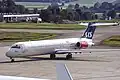 El MD-87 involucrado en la colisión, fotografiado en junio de 1999.