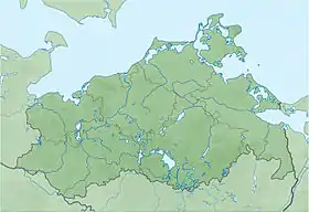 Lago Hof ubicada en Mecklemburgo-Pomerania Occidental