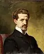 Retrato de Jacinto Octavio Picón, por Nicolás Megía. 1878.