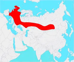 Distribución de M. giganteus durante el Pleistoceno tardío