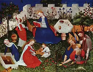 Maestro del Jardín del Paraíso, h. 1420, Fráncfort del Meno