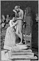 Georgine Schwartze, trabajando en su estudio, 1913