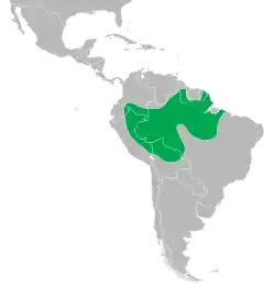 Distribución de Melanosuchus niger