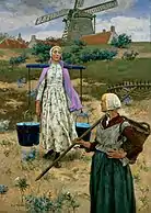 Gari Melchers: En las dunas (1891).