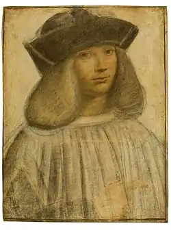 Retrato de Francesco Melzi, 1510-1511 (Biblioteca Ambrosiana, Milán).