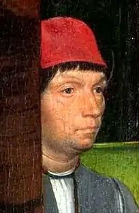 Hans Memling:  Autorretrato, (~1480).