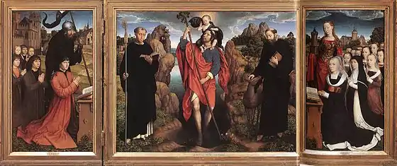 Tríptico de la familia Moreel, de Hans Memling.