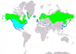 Distribución de la serreta mediana.