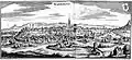 Grabado de la ciudad de Warburg (1647).