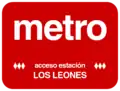 Letrero utilizado en los accesos a la estación hasta 1997.