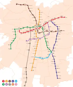 Estaciones del Metro de Santiago en 2023.