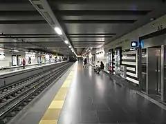 Andenes de la estación de la Línea Roja