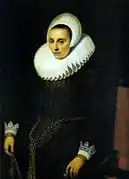 Michiel Jansz. van Mierevelt, Retrato de una noble holandesa, siglo XVII