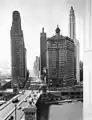 La Mather Tower y la Avenida Míchigan en 1945.