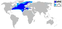 Distribución por Atlántico y Mediterráneo