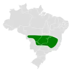 Distribución geográfica de la monterita cinérea.