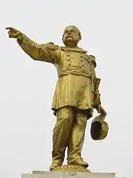 Estatua en Pucallpa.