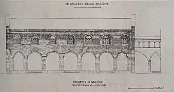 El proyecto de restauración de Perrone (1914).