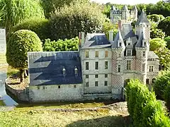 Mini-modelo del castillo Château des Réaux