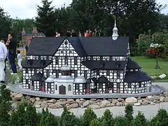 Miniatura de la Iglesia de la Paz de Świdnica en el parque de miniaturas de Kowary