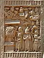 El milagro de Buda en Kapilavastu, Sanchi Stupa 1.