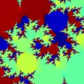 Fractal de Newton generalizado para p(z) = z2 - 1, a = 1 + i