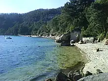 Playa de A Borna, Meira