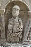 Maiestas Domini en la pila bautismal