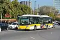 En la Avenida de la Granvia de Hospitalet de Llobregat, el 212 con la decoración usada entre 1988 y 2018.