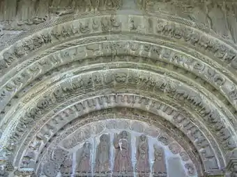 Arquivoltas  en  una puerta
