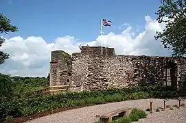 Las ruinas de Monmouth Castle