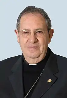 Rafael Palmero Ramos (1936-2021), obispo titular de Pedena y auxiliar de Toledo (1987-1996), obispo de Palencia (1996-2005) y obispo de Orihuela-Alicante (2006-2012).