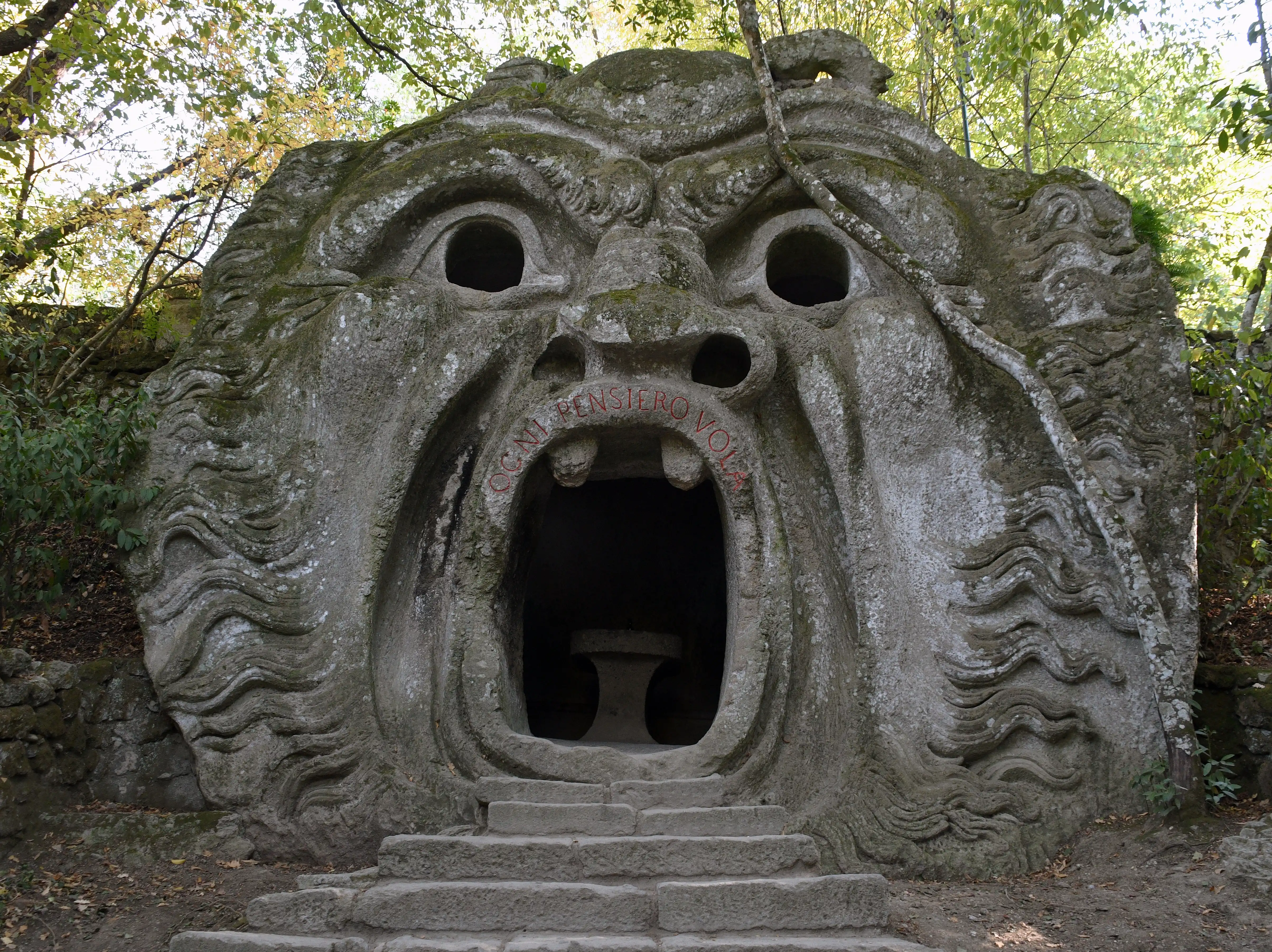 Parque de los monstruos de Bomarzo, ca. 1550.