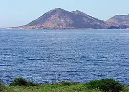 Monte Louro desde Arnela, Baroña.