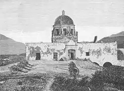 Antiguo Palacio Episcopal de Monterrey de 1787. Estampa de 1901.