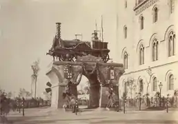 Monumento al ferrocarril Barcelona-Mataró (1877).