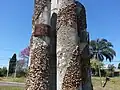 Detalle del monumento, creado por el artista Juan Martínez (Salto)[8]