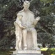 Monumento al Maestro, obra de Víctor de los Ríos