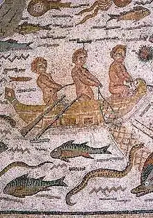 Mosaico de la llamada "Casa de Hippolytus".