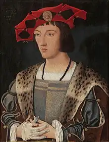 Retrato de Carlos VIII de Jan Mostaert