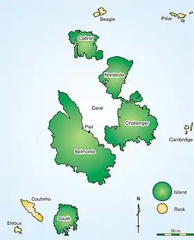 Mapa del archipiélago