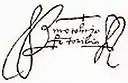 Firma de Toribio de Benavente