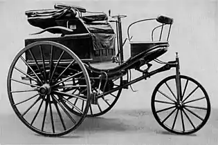 Benz Patent-Motorwagen No. 3, con el que Bertha Benz viajó de Mannheim a Pforzheim en 1888