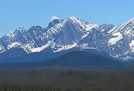 El Monte Fox, en Canadá, forma parte de la Divisoria continental.