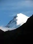 El Chomolhari al amanecer desde el campamento Thangthangkha