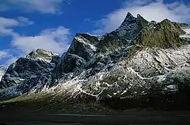 Vista de los flancos del monte Odín